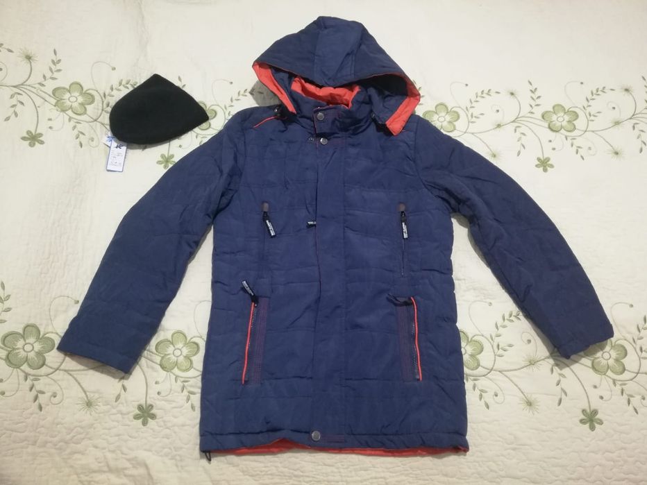 Детская куртка для мальчиков ростом 145 - 155 см