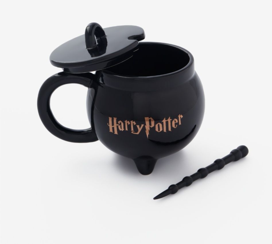 Cana Harry Potter tip cazan cu accesorii