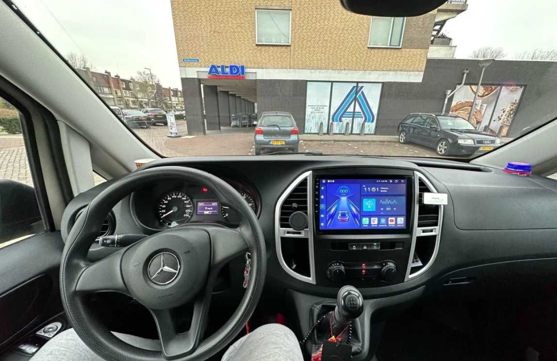Navigatie Android 14 Mercedes Vito W447 CarPlay QLed - Camera Cadou