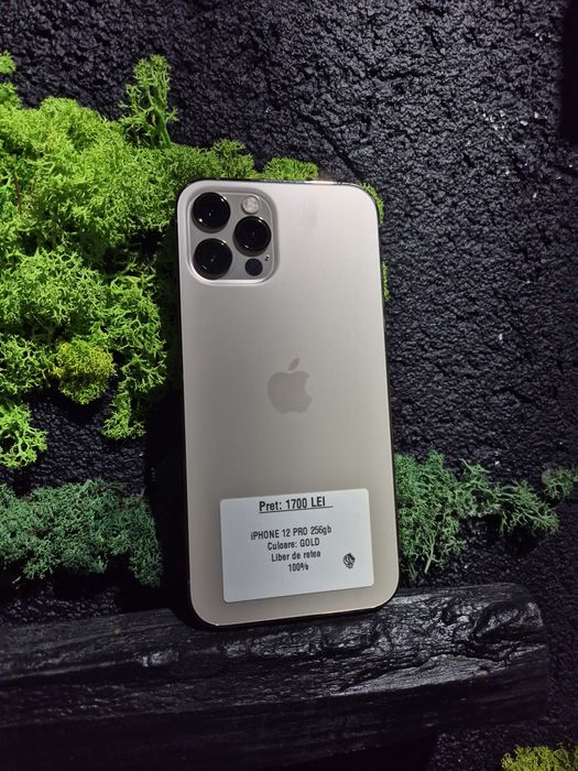 iPhone 12 Pro 256gb Gold Bat 100% Neverlocked/Fact+Garantie