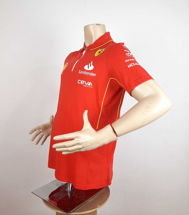 Puma Scuderia Ferrari F1 Team - Оригинална мъжка тениска с яка