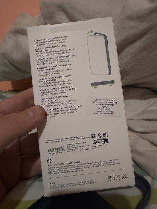 Калъф за Iphone 17 Pro Max TechWoven Blue
