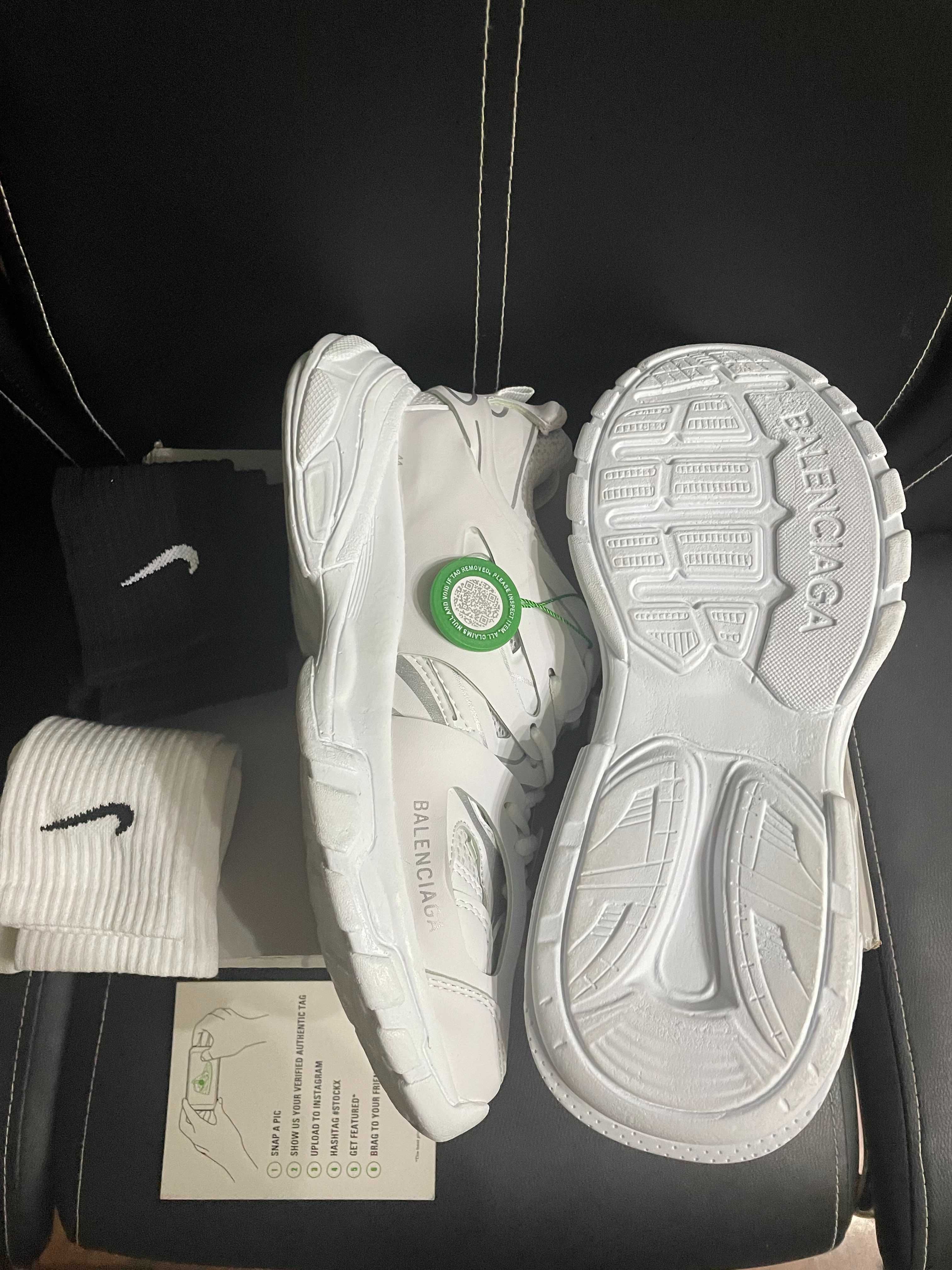Баленсиага трак бели / Balenciaga track white (36-46 номер)