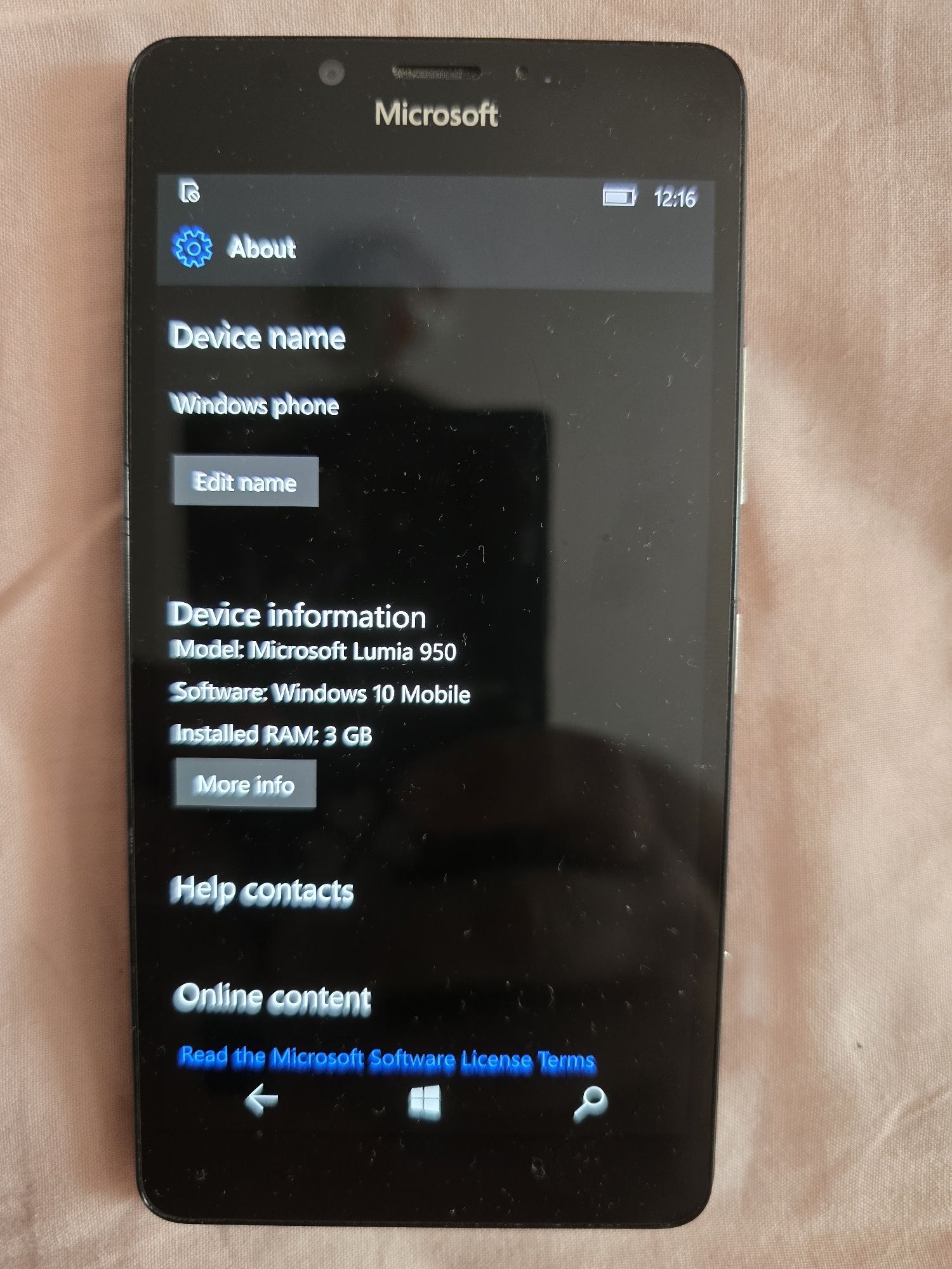 Microsoft Lumia 950 Windows Phone Liber de Rețea