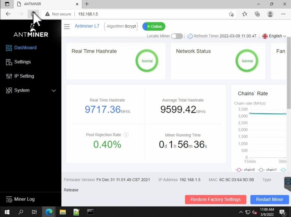 Bitmain Antminer L7 *НАЛИЧЕН*