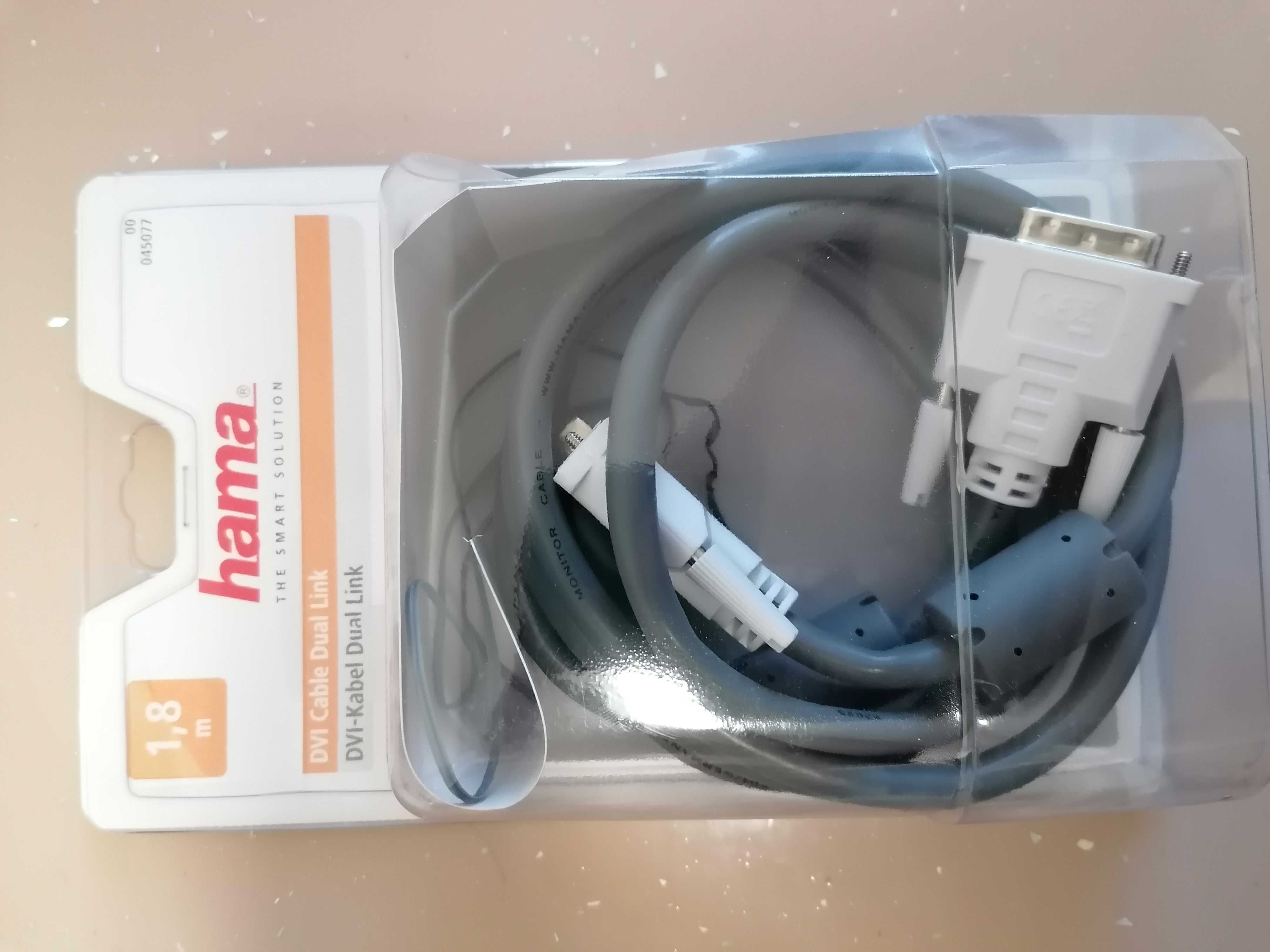 Vând cablu DVI Dual link 1.8 m Hama nou