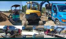 Închiriez mini excavator 3t și camioneta basculabila Prahova și Ilfov