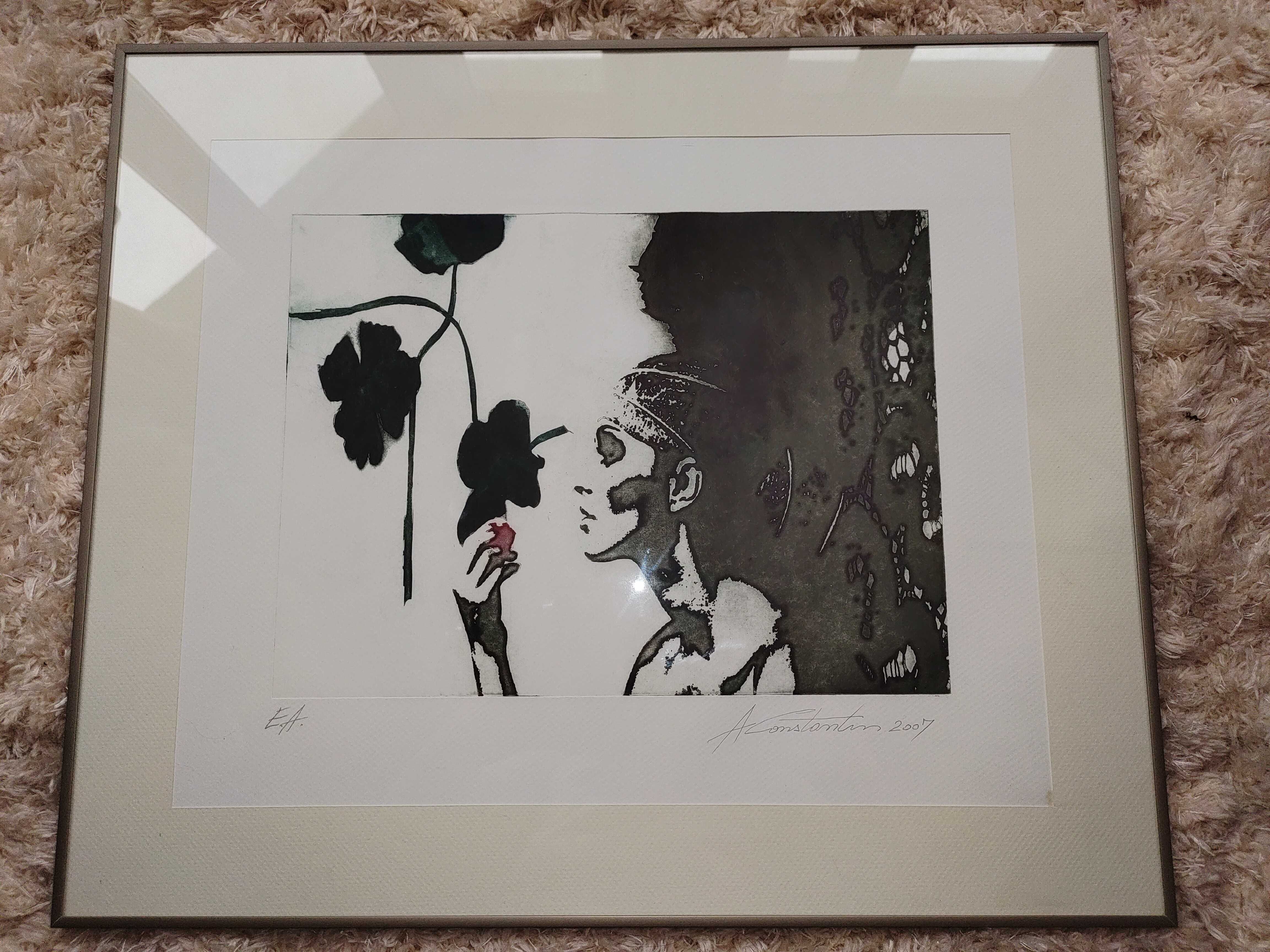 Tablou semnat A Constantin din 2007 / E.A.
