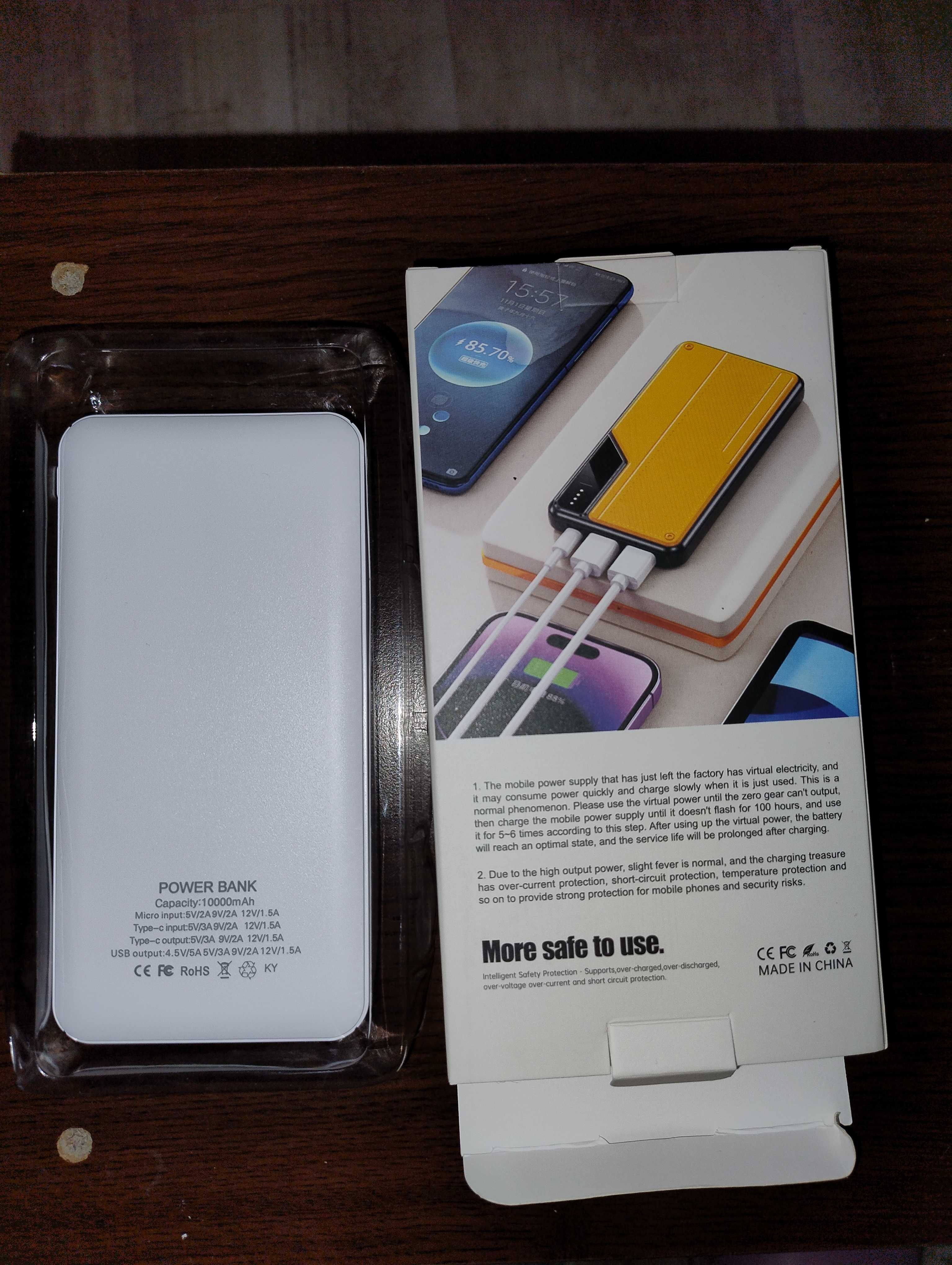 power bank baterie externa noua,dualrecharge,10000 mah