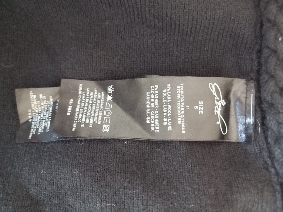 Черно пончо, вълна и кашмир