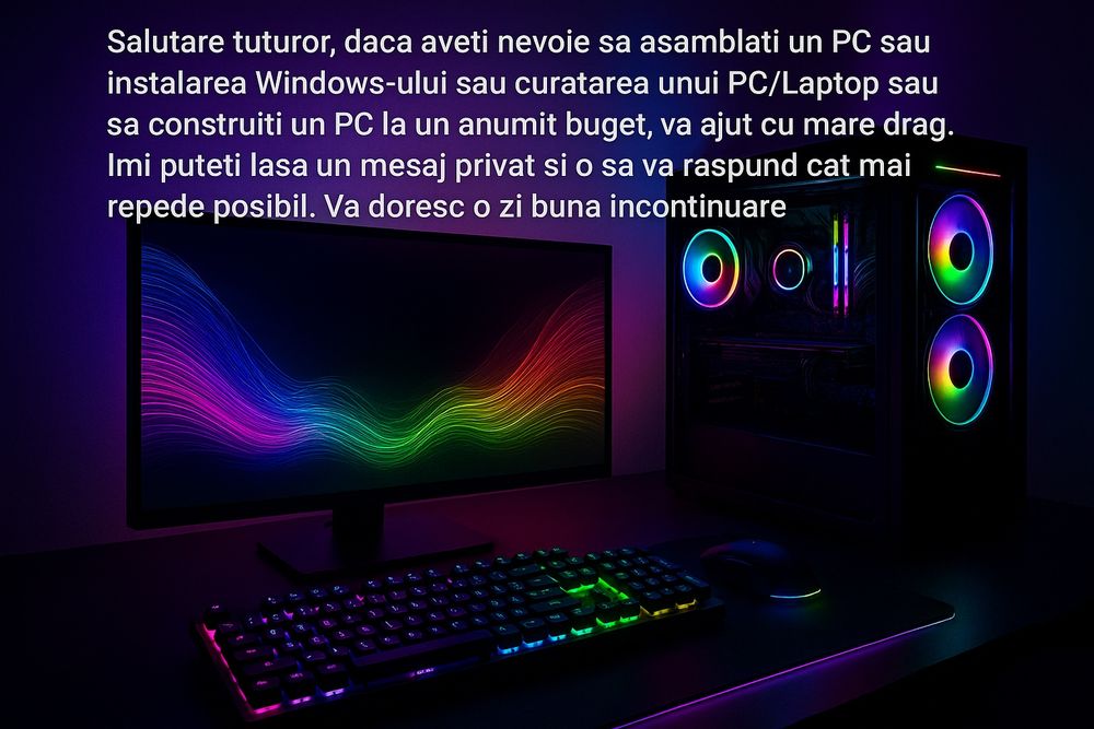 Asambale pc , instalare windows , drivere etc