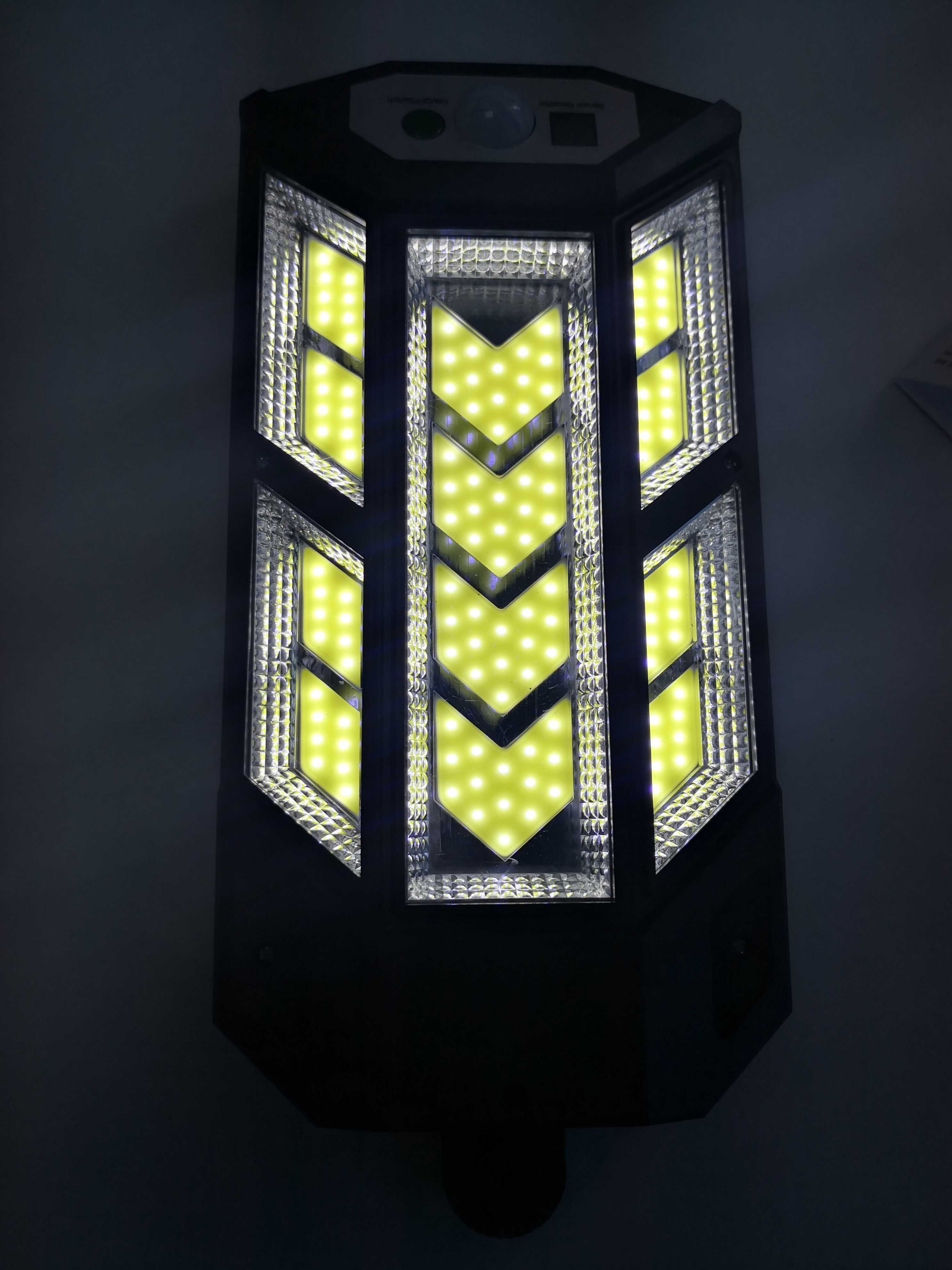 Lampa solara cu 124 led cob si telecomanda