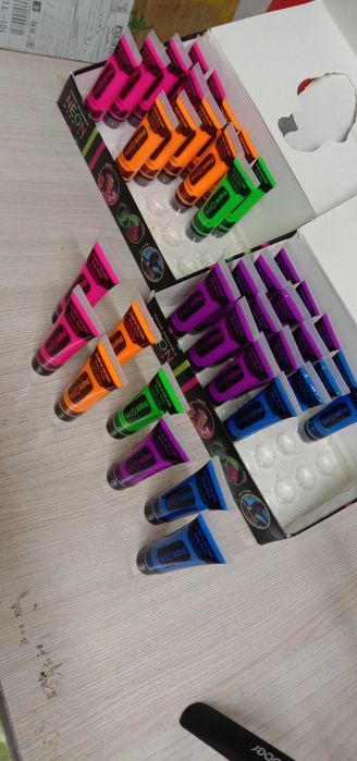 Неоновый грим, 5 цветов