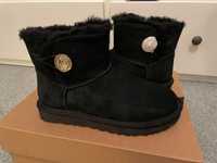 UGG Mini Bailey gold Bling noi, originale, 38