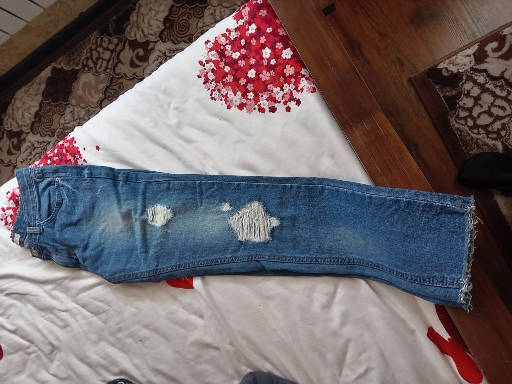 Женский брюки джинсы