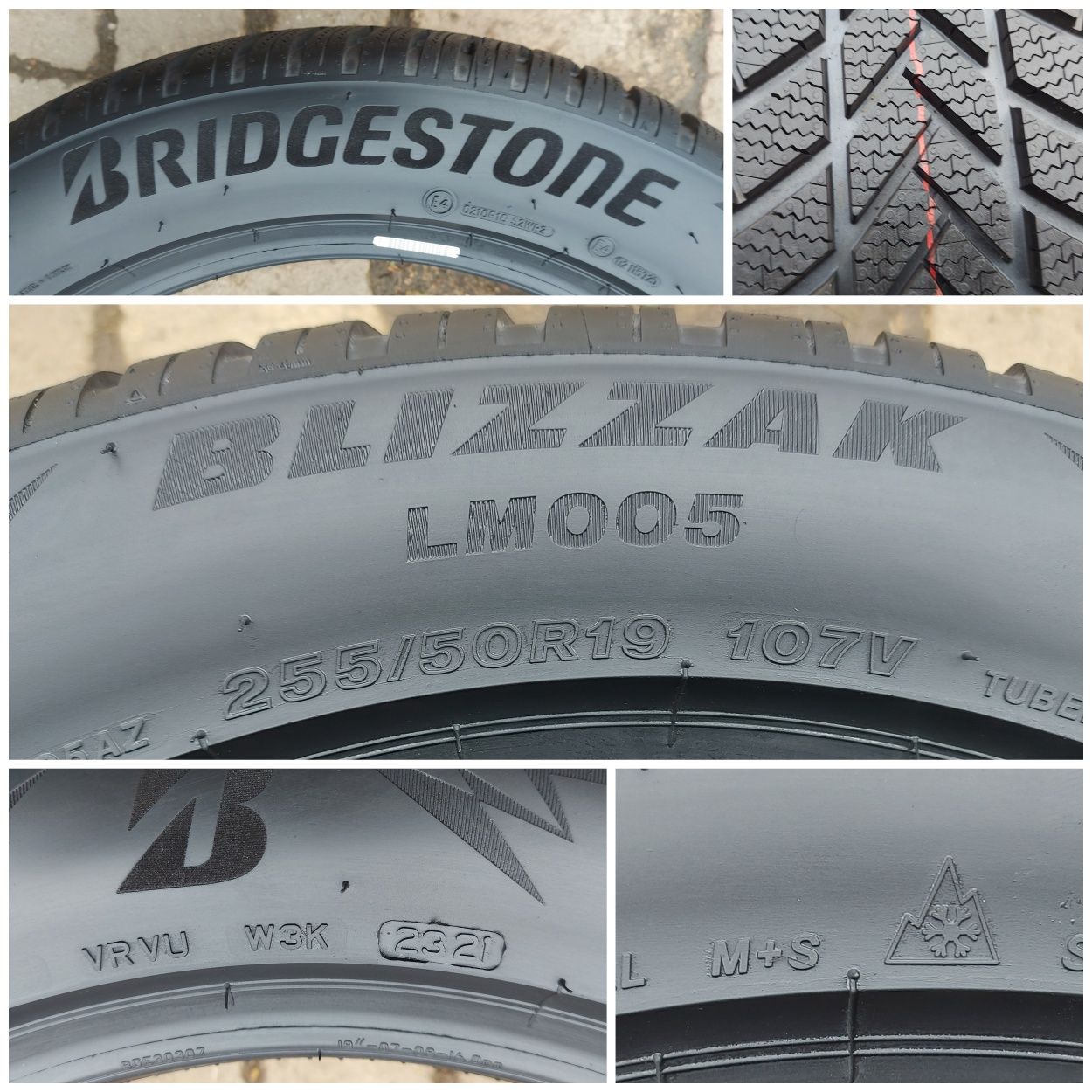 O bucată 255/50 R19 M+S iarnă - una Bridgestone Continental Michelin