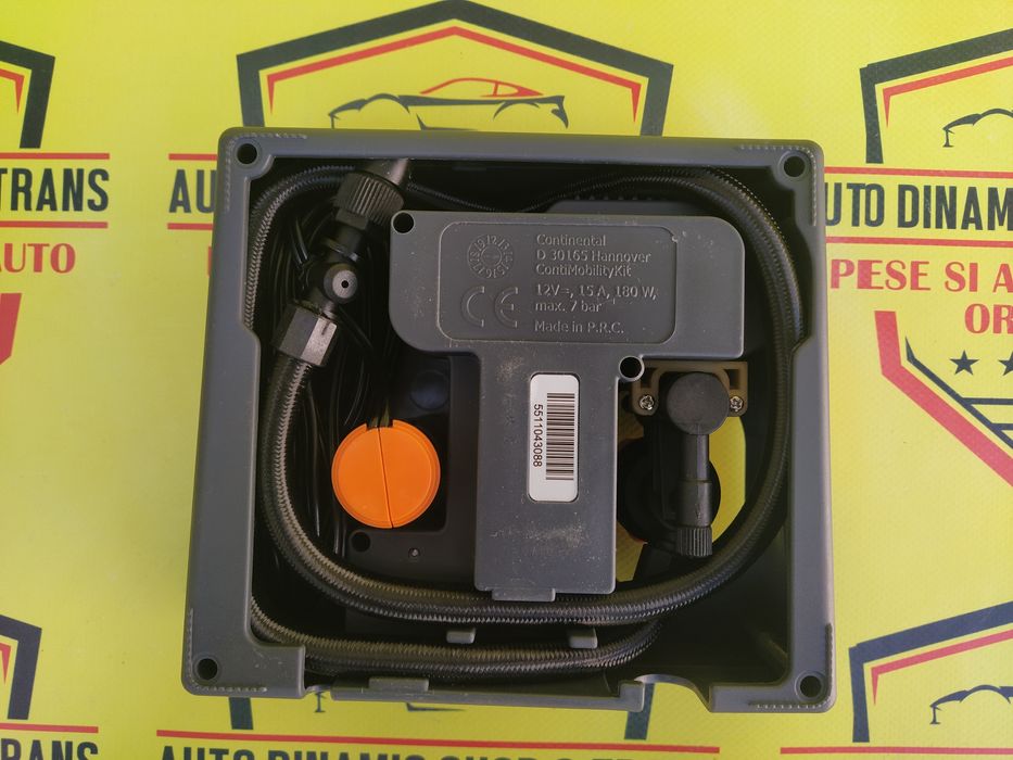 Compresor auto umflat roti original Continental 12V 15A 180W
