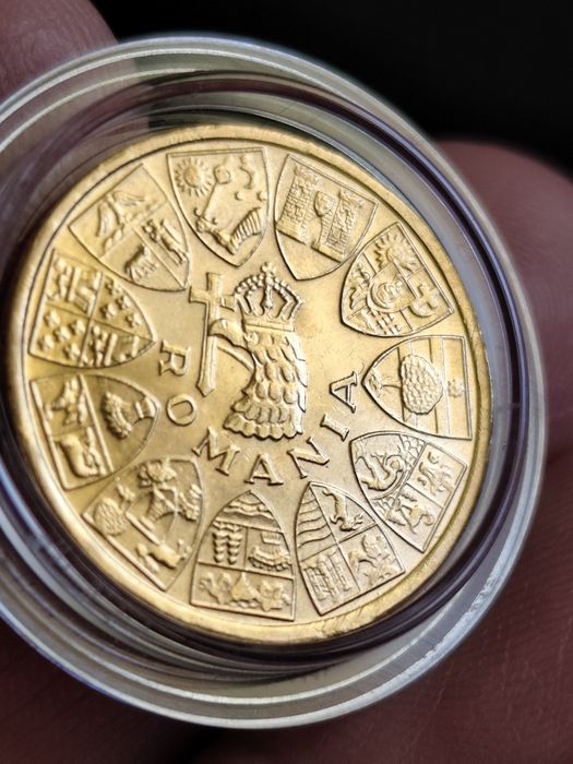 20 леи 1944 год, Кралство Румъния, злато тегло 6.55 гр,900/1000 (21.6к