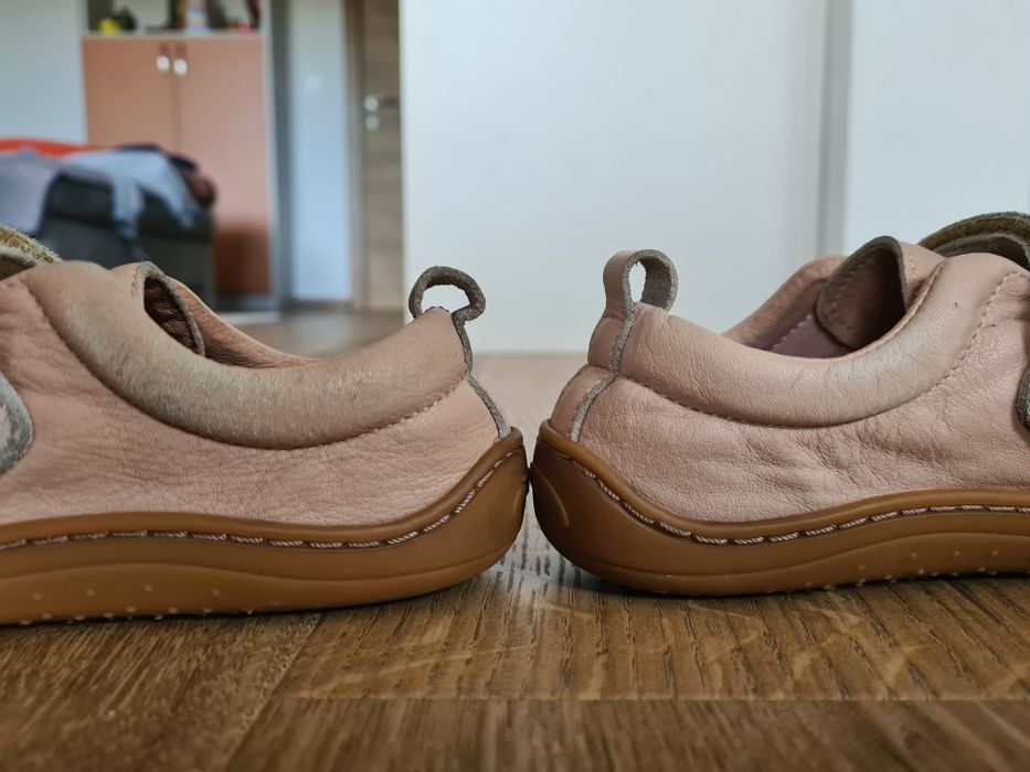 Детски боси обувки Tikki Harlequin Leather Cipria, 28 номер