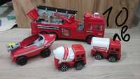 Детски играчки пожарен кран, лодка, камиончета