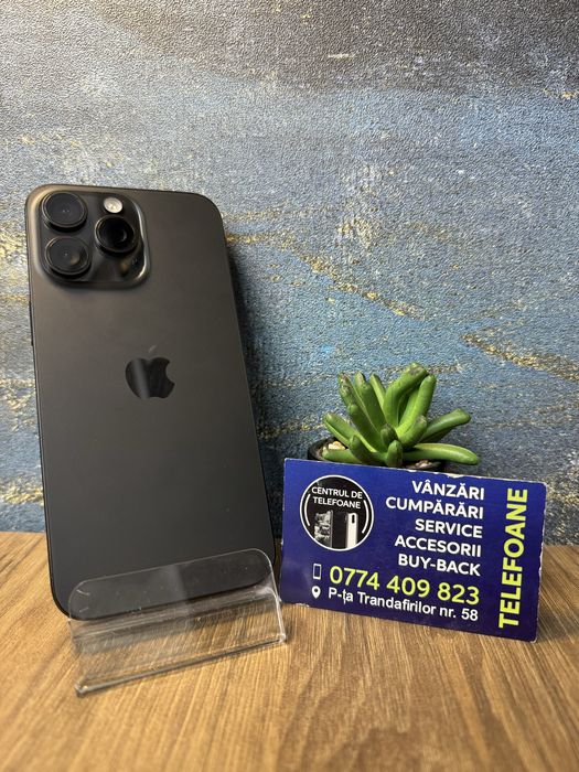 Iphone 15 Pro Max/256Gb/Garantie 2Ani Centrul de Telefoane/Rate