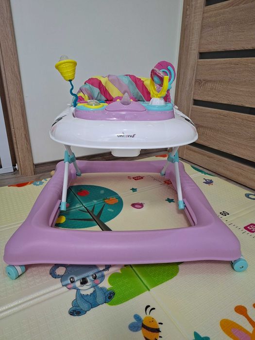 Детска проходилка Unicorn CANGAROO - лилава