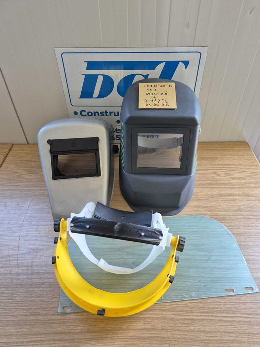set viziera plus 2 casti sudura migatronic - lot 10-20-6
