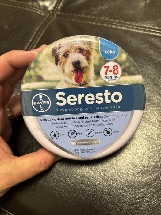 Нашийник за кучета под 8кг кърлежи комари