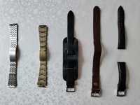 Продам кожаные ремешки и браслеты наручные часы СССР