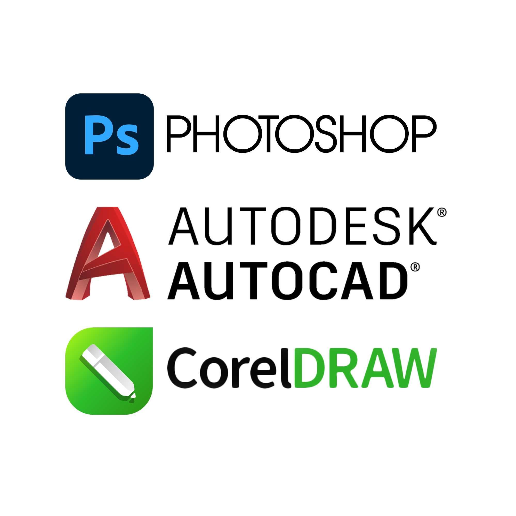 Adobe Photoshop Lightroom Premiere Pro InDesign illustrator Corel Draw