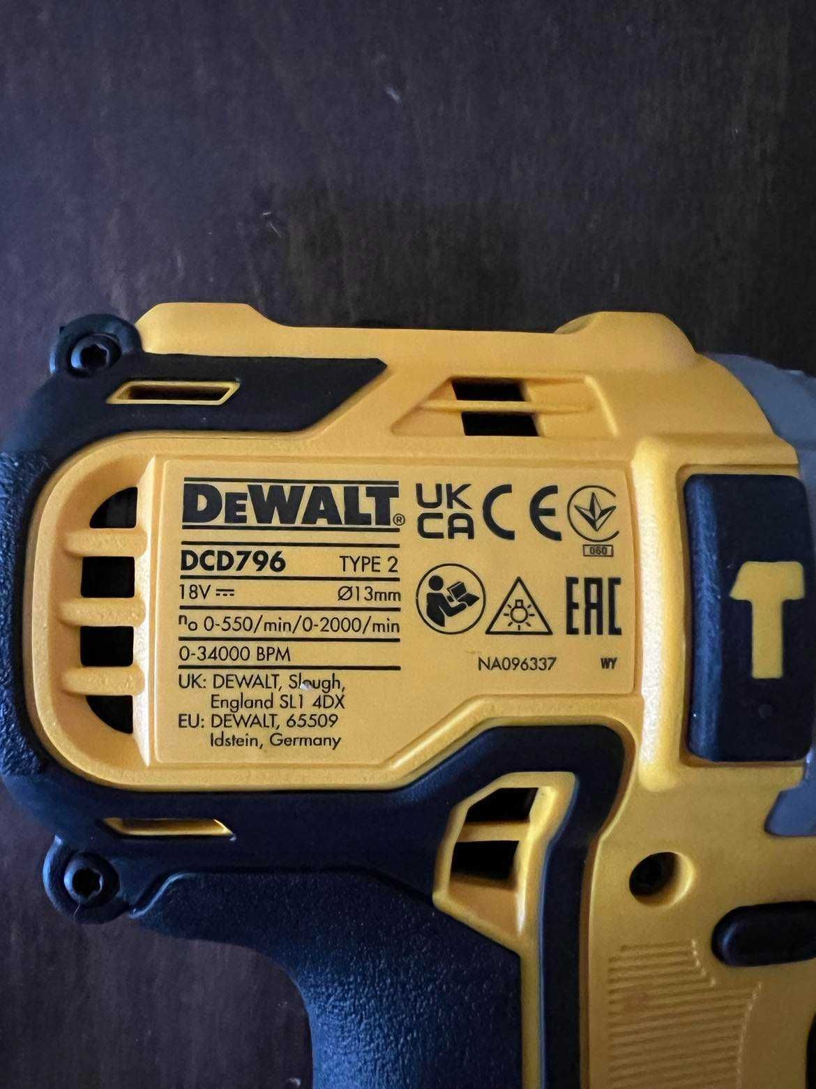 Акумулаторен ударен винтоверт DEWALT DCD796