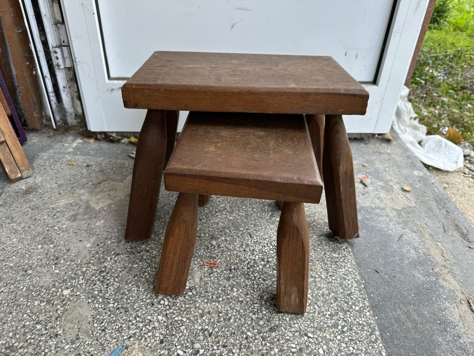 Лот дървени столчета