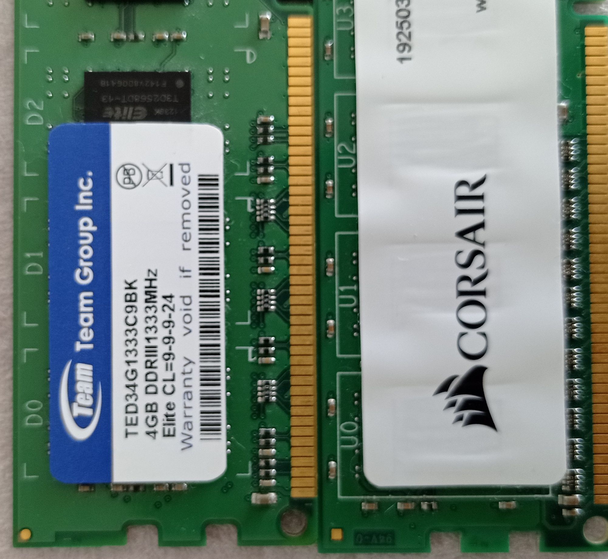 Memorie RAM 4GB DDR3, doua bucati(8GB)