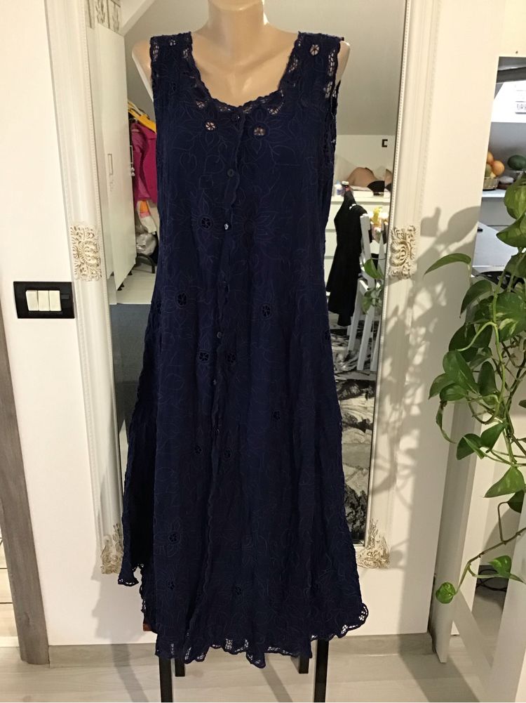 Rochie vara Xl superba,cu nasturi in fata