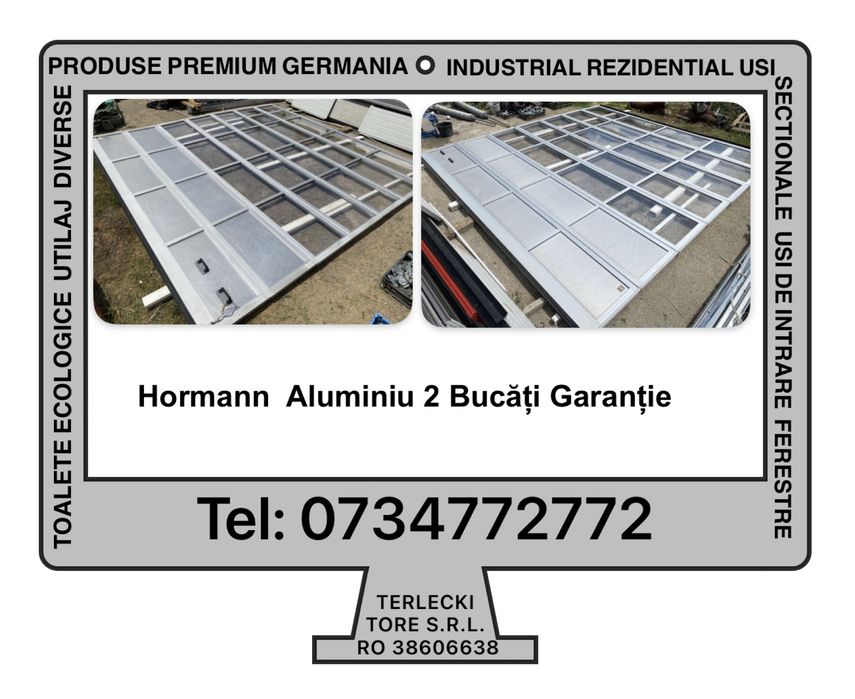 USA SECTIONALA INDUSTRIALA poarta hala garaj H 458 x L 434 Hormann 2 B