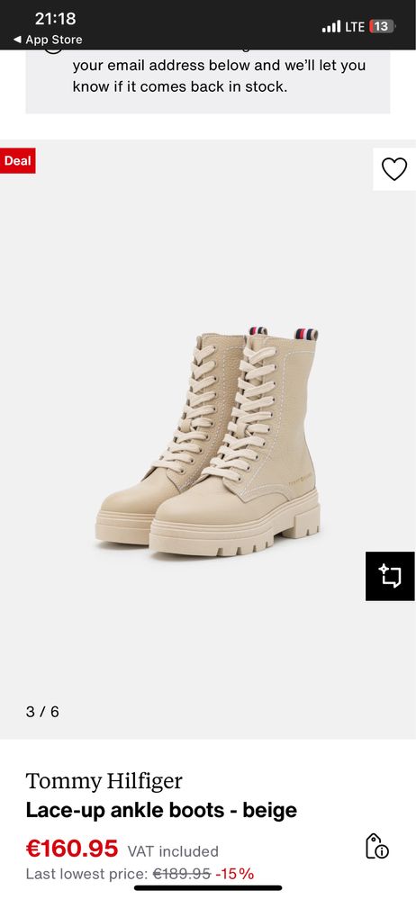 Дамски боти Tommy Hilfiger 39 н