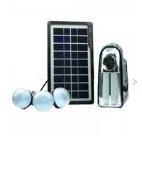 Kit panou solar GDLITE GD-7 3 becuri lanterna inclusa + usb incarcare