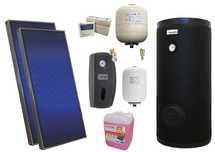 Pachet solar, 2x panou Sunsystem PК SL FP 2.4 boiler Fornello 200 l