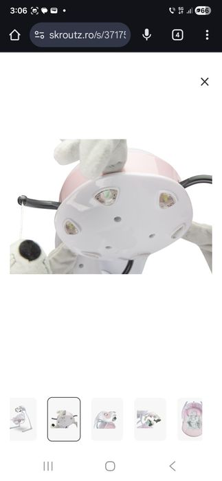 Vand leagan bebe Caretero Raffi nou sustine pana la 12kg