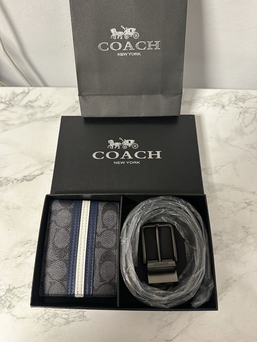 Set Coach 2 în 1 – curea și portofel