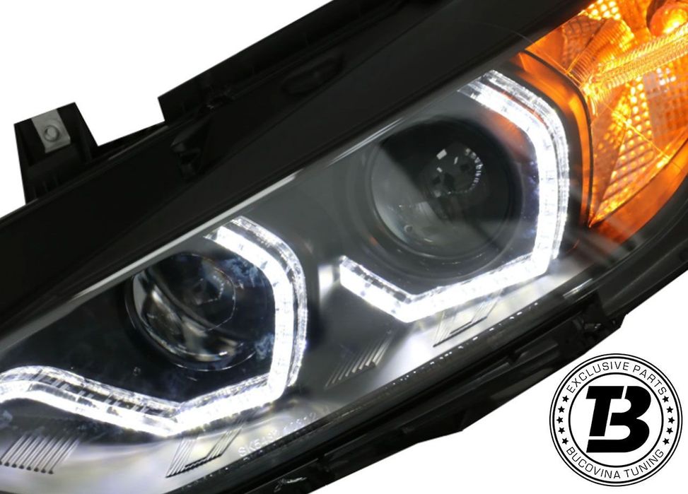 Faruri LED Angel Eyes compatibile cu BMW Seria 3 F30 F31