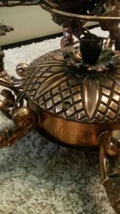 Candelabru cupru masiv