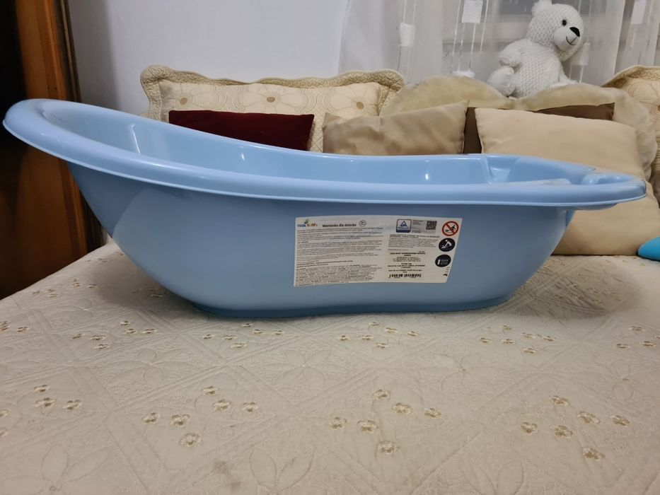 Cadita Tega Baby Forest 86cm - albastra senzor temperatura + reductor!