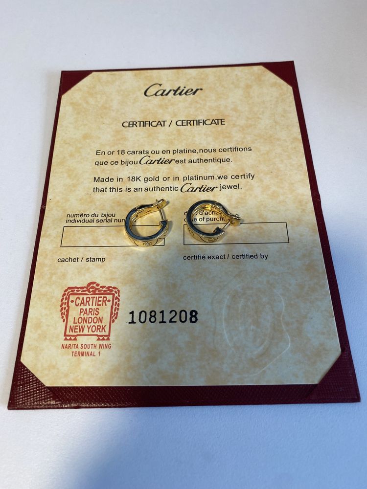 Cercei Cartier Love Gold 750