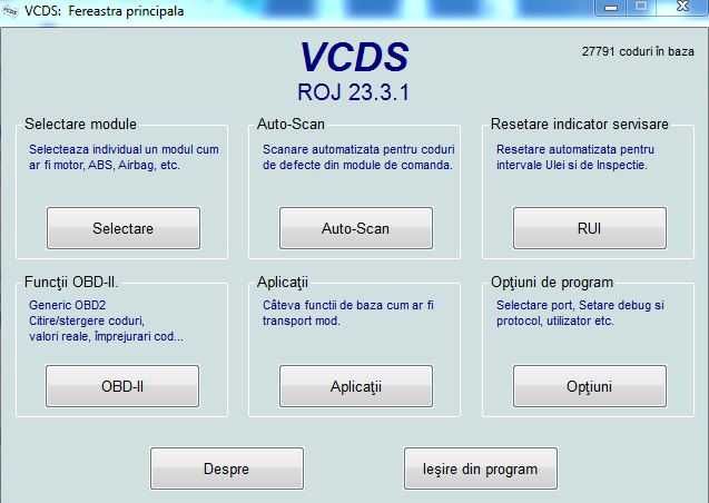 Diagnoza Auto VCDS VAG COM 23.11 Hex v2 RO vw audi seat skoda (REWORK)