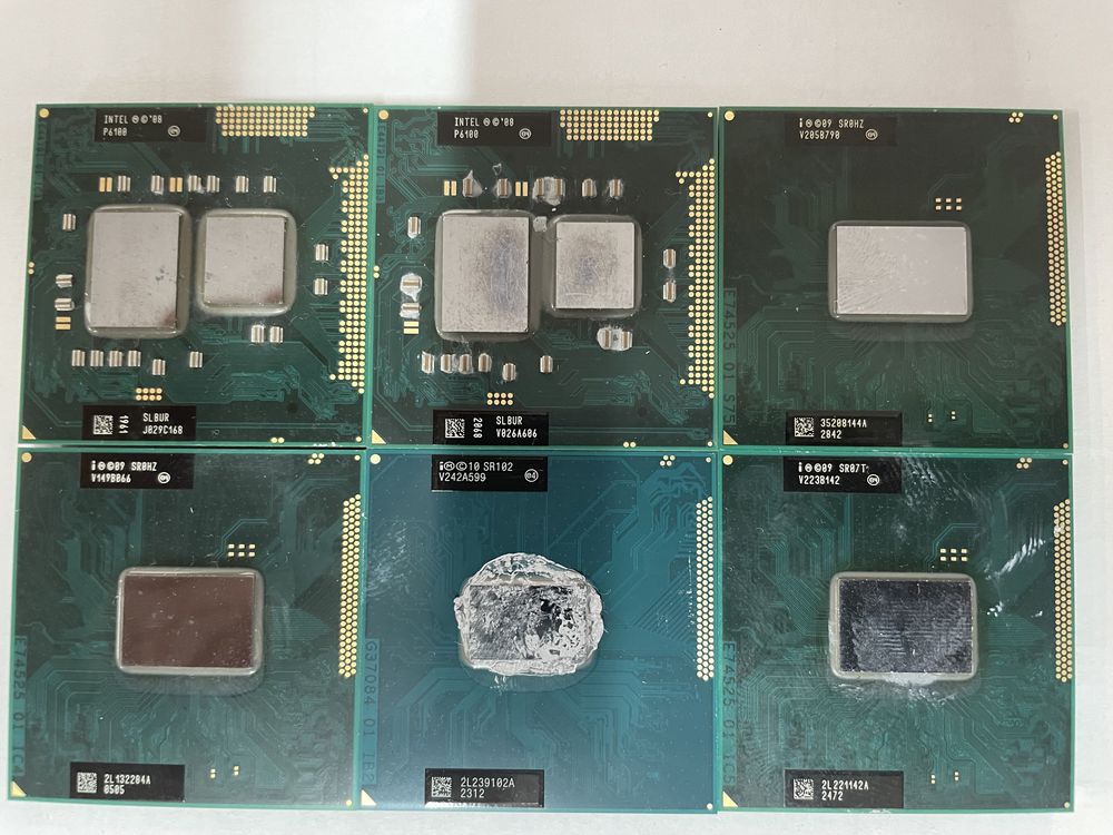 Lot 6 procesoare Intel pentru laptop detalii in descriere.