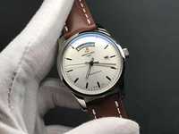 Breitling Transocean Day Date Silver Face