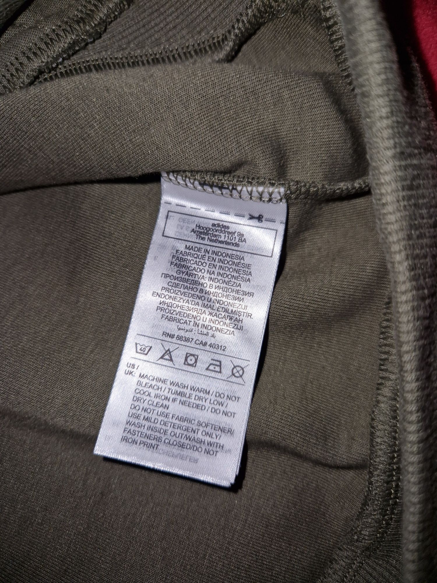 Hanorac Adidas ZNE premium full 3XL kaki cu eticheta