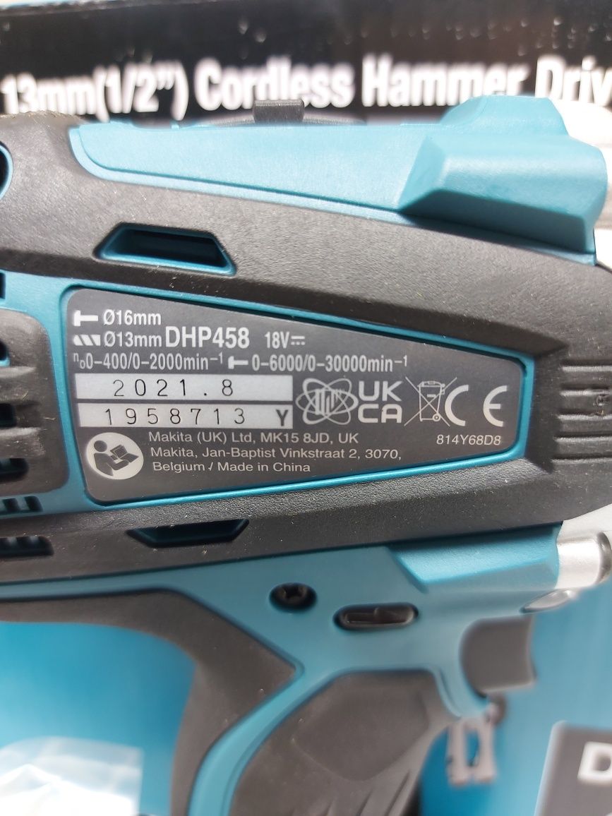 ПРОМОЦИЯ.Нов винтоверт Makita DHP458Z  91Nm