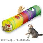 Tunel de joacă pentru pisici – distracție nelimitată